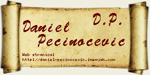 Daniel Pečinoćević vizit kartica